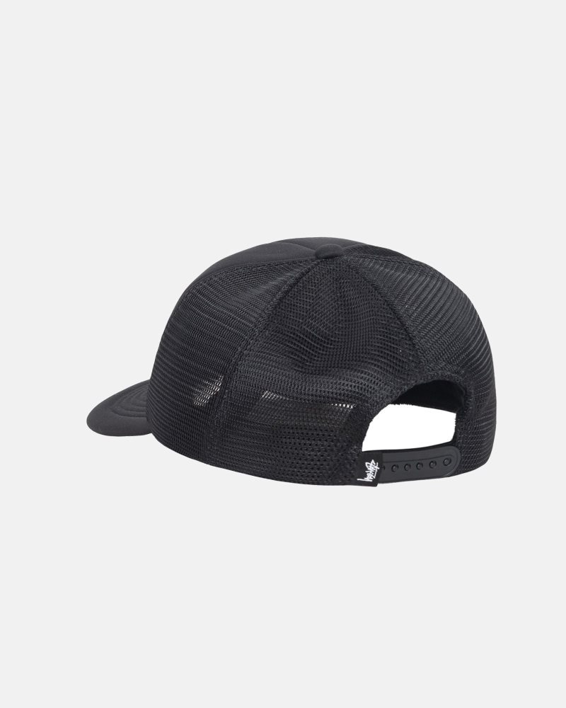 Casquettes Stussy Trucker Big Basic Snapback Noir | YBX-3179184