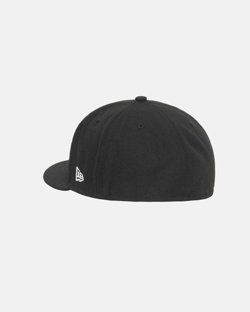 Casquettes Stussy New Era 59fifty Authentic Noir | UMV-9451943