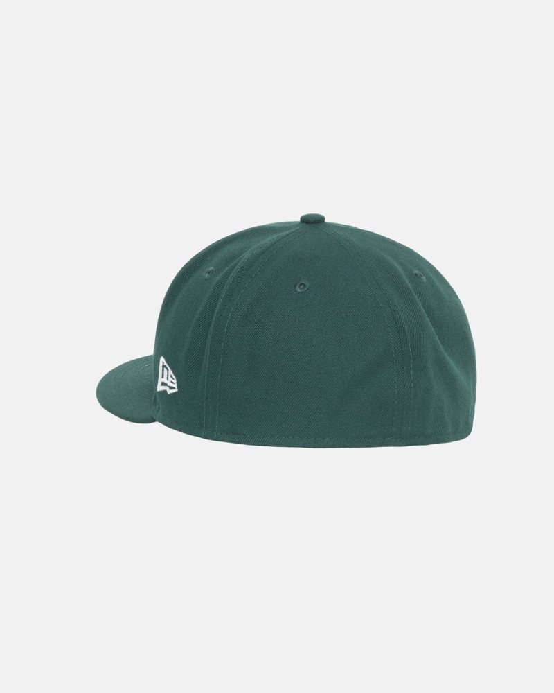 Casquettes Stussy New Era 59fifty Authentic Vert | YYV-6754981