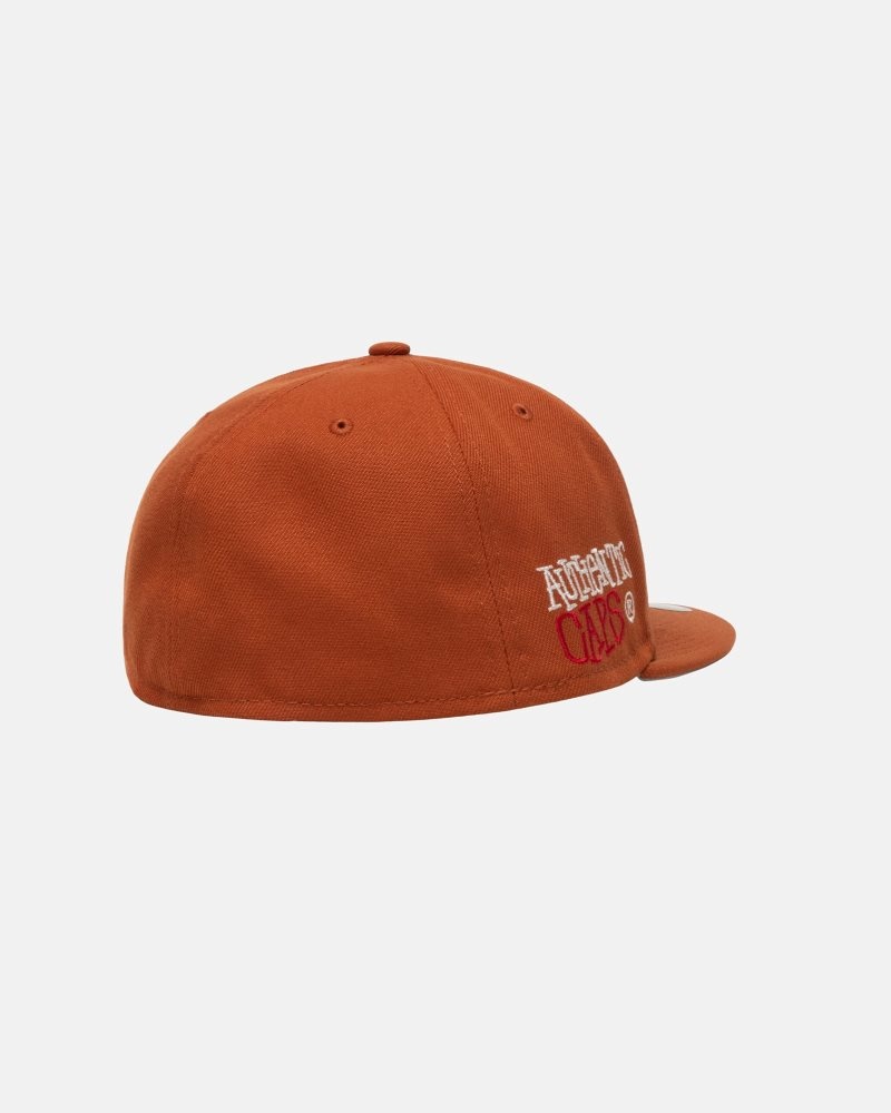 Casquettes Stussy New Era 59fifty Authentic Rust | KYM-4398327