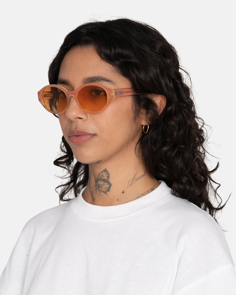 Lunettes de Soleil Stussy Penn Peach Gradient/Peach | RTP-3817772