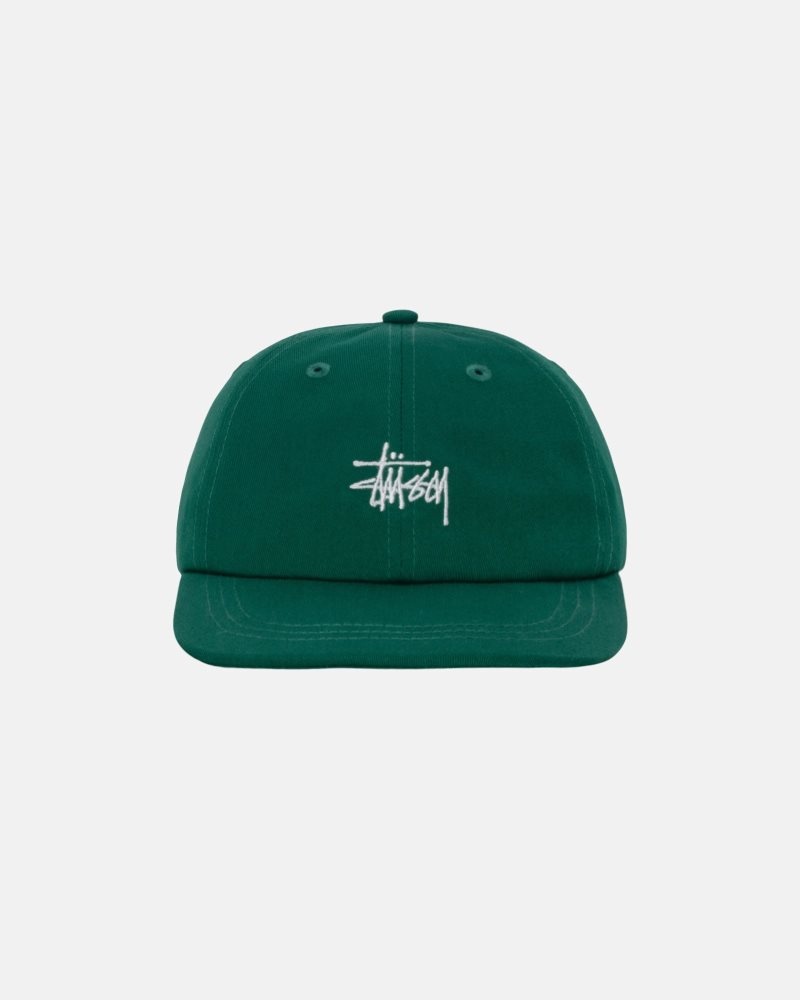 Casquettes Stussy Low Pro Basic Stock Strapback Evergreen | PQN-8514422