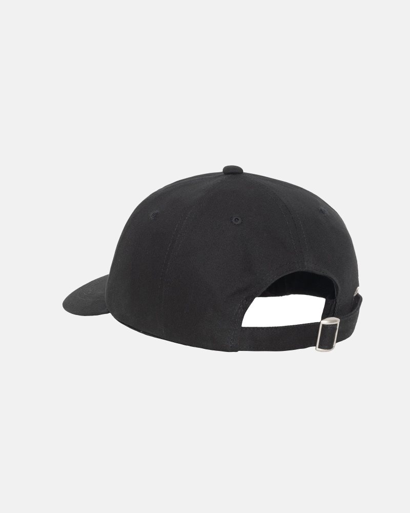 Casquettes Stussy Low Pro Basic Stock Strapback Noir | UMH-3852920