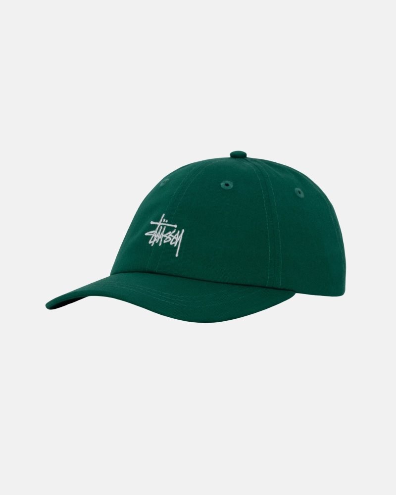 Casquettes Stussy Low Pro Basic Stock Strapback Evergreen | PQN-8514422