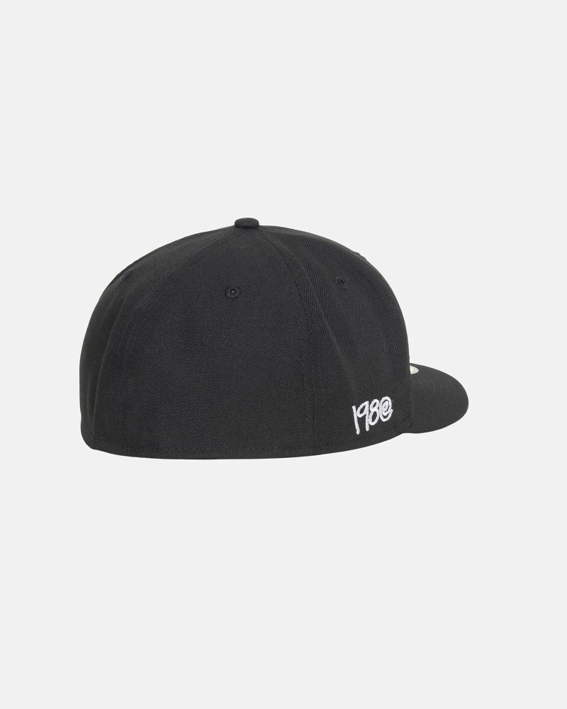 Casquettes Stussy New Era 59fifty Curly S Noir | SQD-1856906