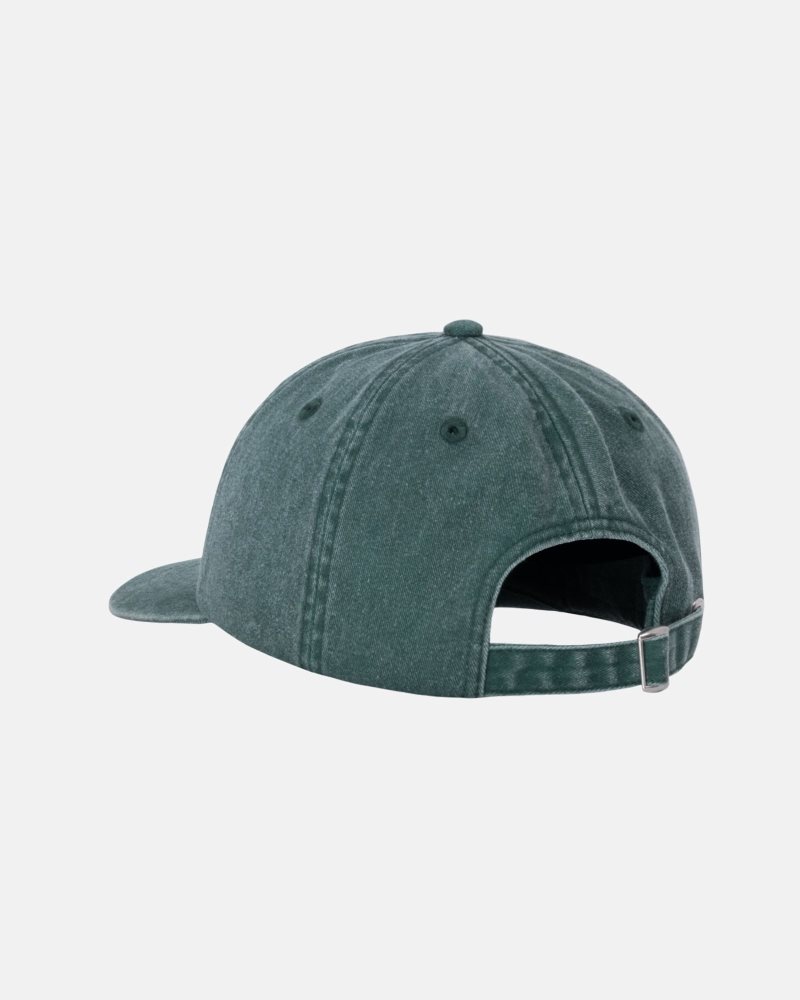 Casquettes Stussy Low Pro Basic Washed Strapback Pine | KKM-6793596