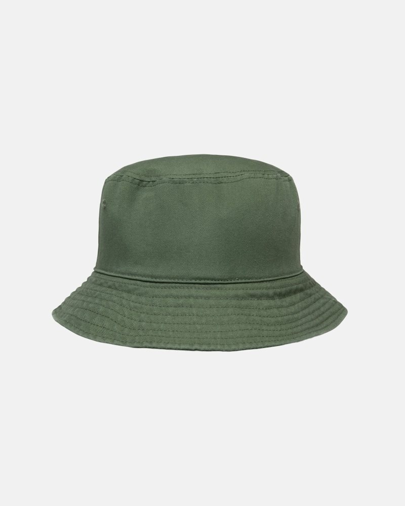 Chapeau Stussy Bucket Big Stock Vert Olive | HYL-6837943