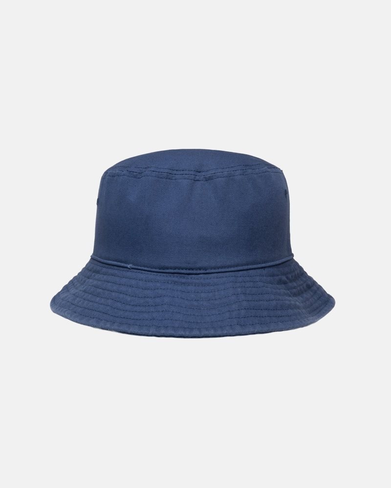 Chapeau Stussy Bucket Big Stock Bleu Marine Clair | KLE-1014184