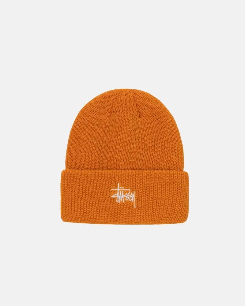 Bonnet Stussy Cuff Basic Tangerine | SGE-0583889