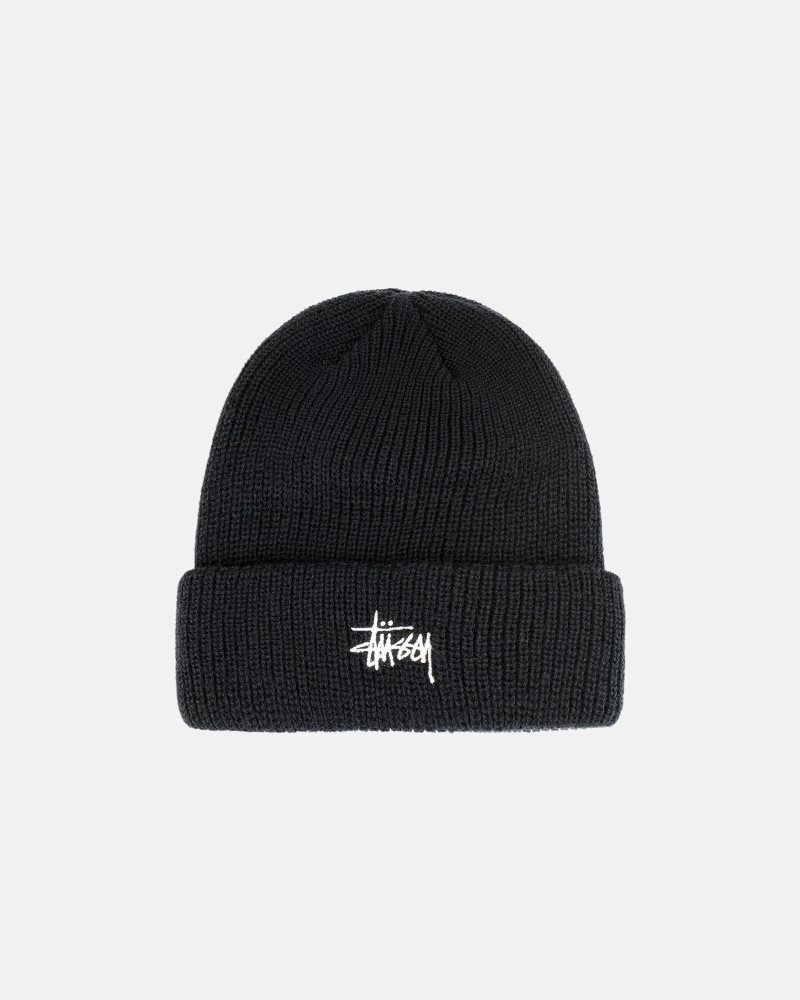 Bonnet Stussy Cuff Basic Noir | XXI-9016911