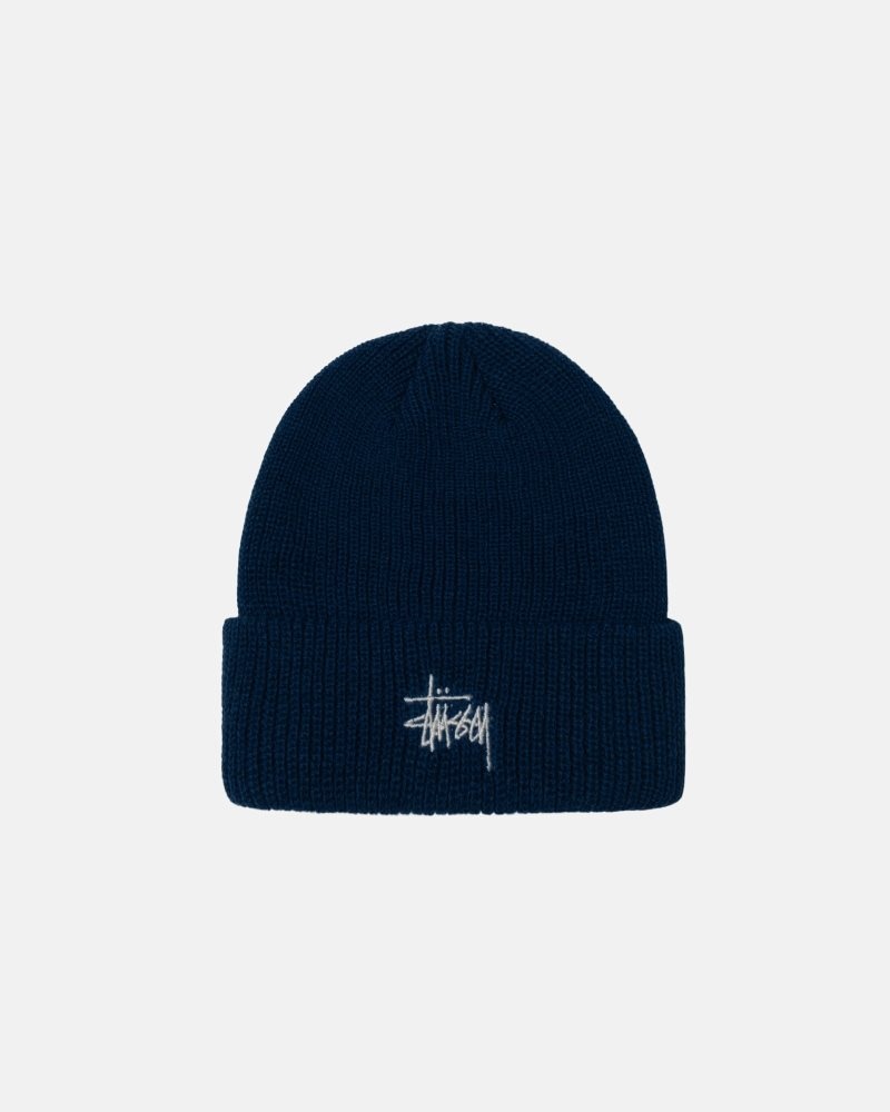 Bonnet Stussy Cuff Basic Bleu Royal Foncé | CVA-2999504