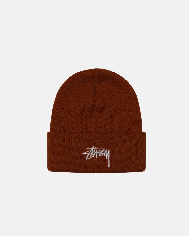 Bonnet Stussy Cuff Stock Pumpkin | NGJ-9212220