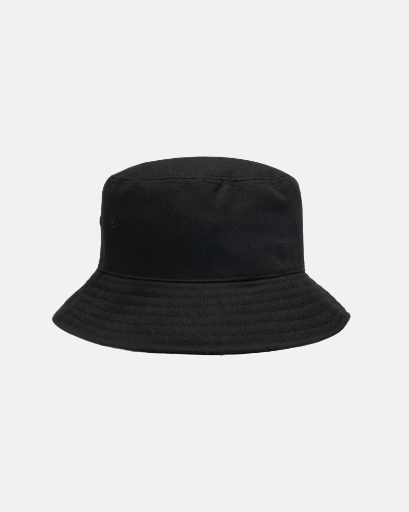 Chapeau Stussy Deep Bucket Stock Lock Noir | VWE-0525955