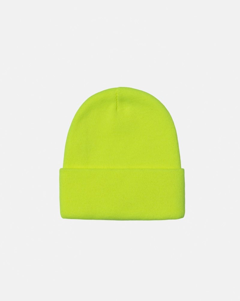 Bonnet Stussy Cuff Stock Jaune | UHD-2925282