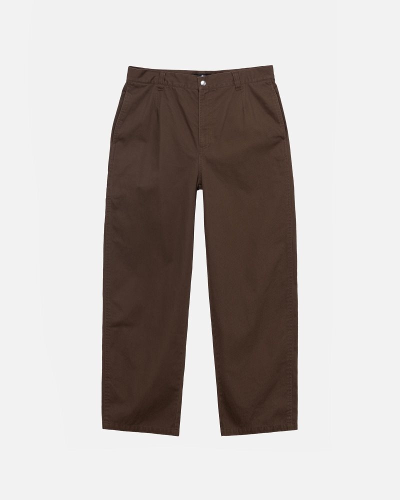 Pantalon Stussy Workgear Twill Marron | ISZ-3740582