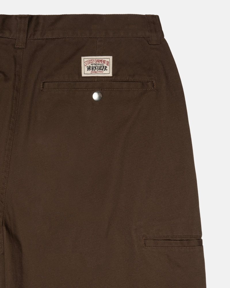 Pantalon Stussy Workgear Twill Marron | ISZ-3740582