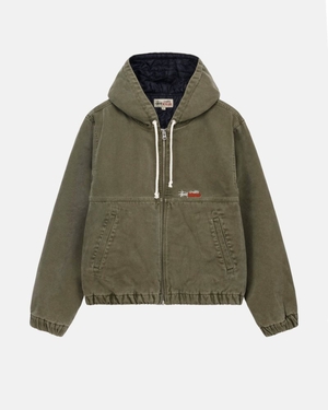 Veste Stussy Travail Insulated Tela Vert Olive | NOQ-9664191