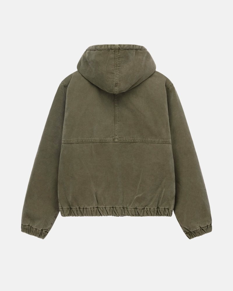 Veste Stussy Travail Insulated Tela Vert Olive | NOQ-9664191