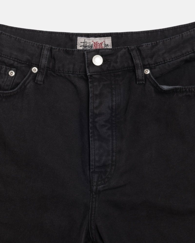 Jean Stussy Big Ol' Washed Tela Noir | TBW-5083332