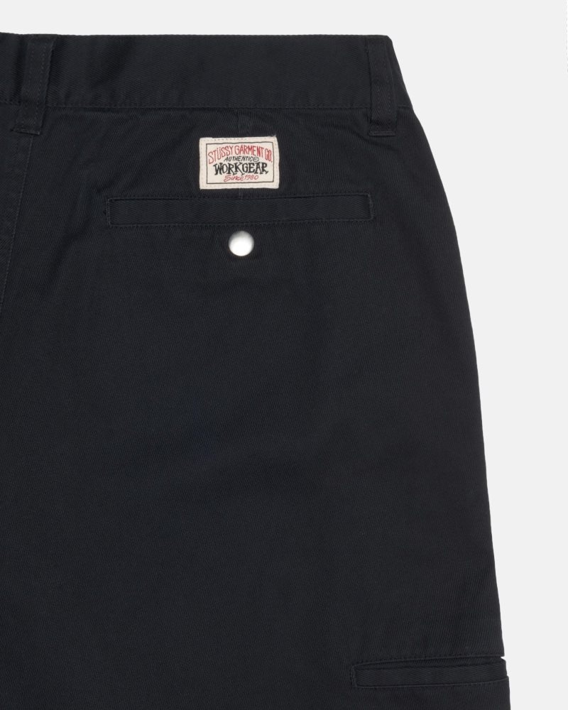 Pantalon Stussy Workgear Twill Noir | XBS-2168988