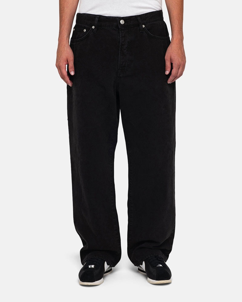 Jean Stussy Big Ol' Washed Tela Noir | TBW-5083332