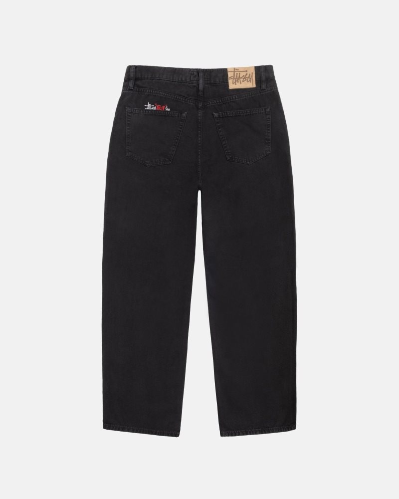 Jean Stussy Big Ol' Washed Tela Noir | TBW-5083332