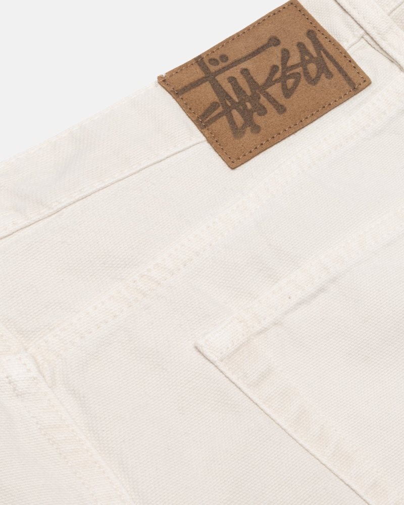 Jean Stussy Big Ol' Washed Tela Bone | QJA-3218930