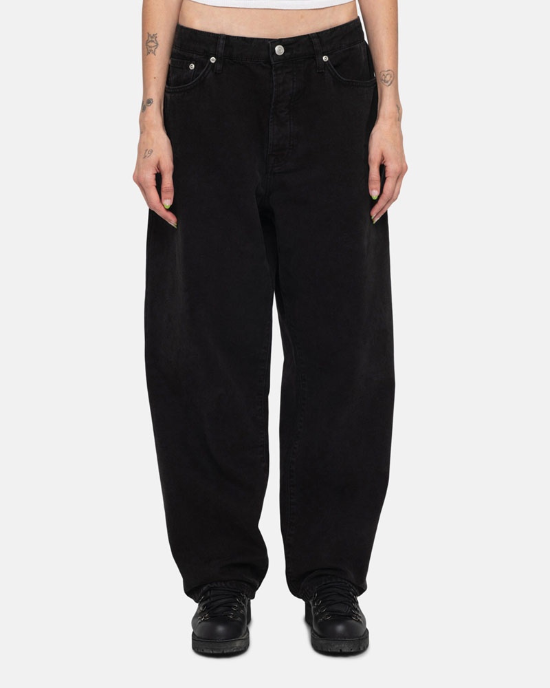 Jean Stussy Big Ol' Washed Tela Noir | TBW-5083332