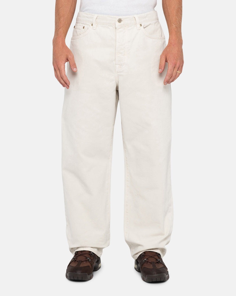 Jean Stussy Big Ol' Washed Tela Bone | QJA-3218930