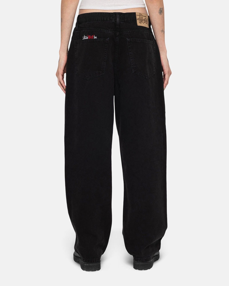 Jean Stussy Big Ol' Washed Tela Noir | TBW-5083332